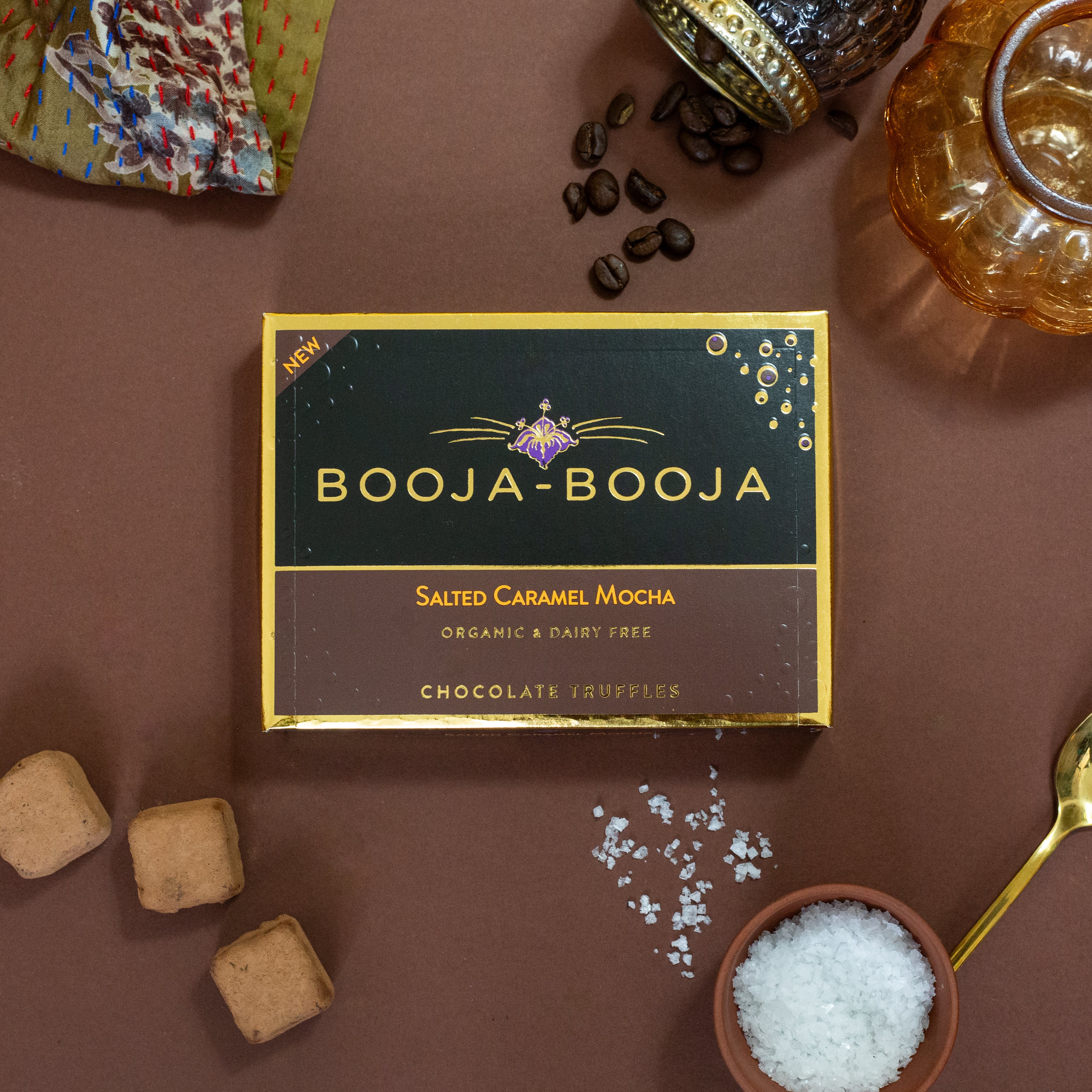Booja Booja Salted Caramel Mocha 8 Vegan Truffles - Uneeka
