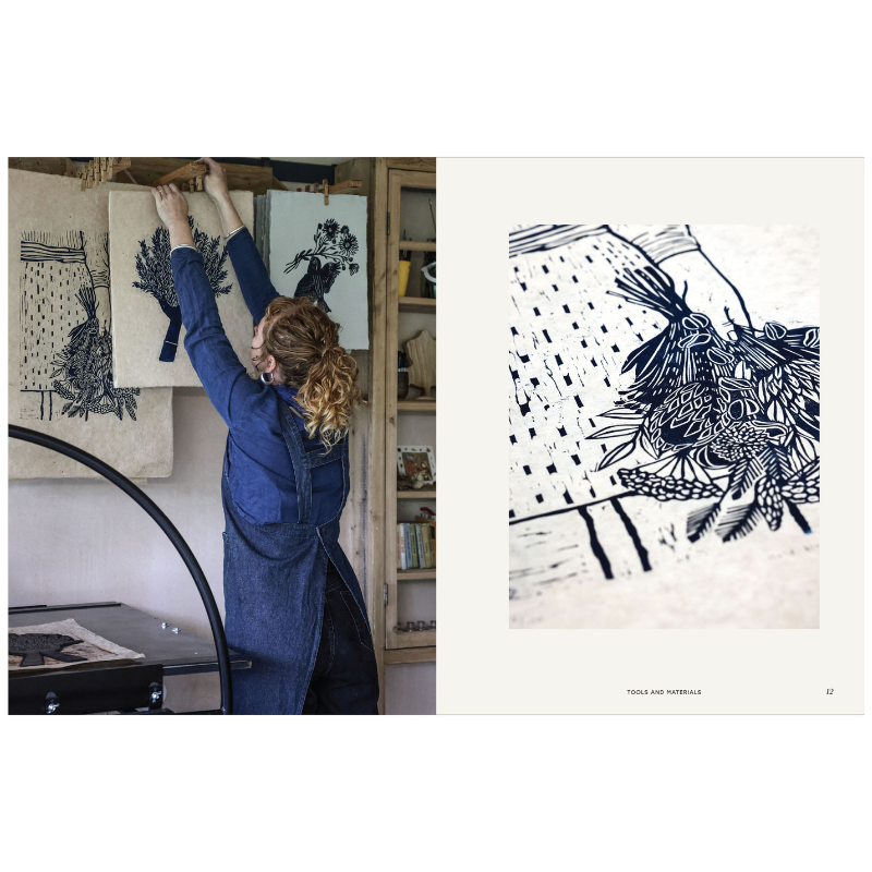 Botanical Block Printing Book - B071788 - Uneeka