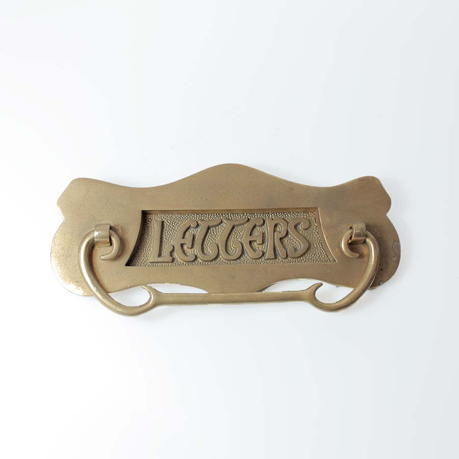 Brass Letters Plaque with Door Knocker