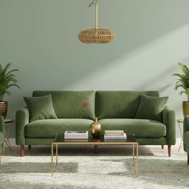 Brass Frame & Jute String Saucer Pendant - 2809H - Uneeka