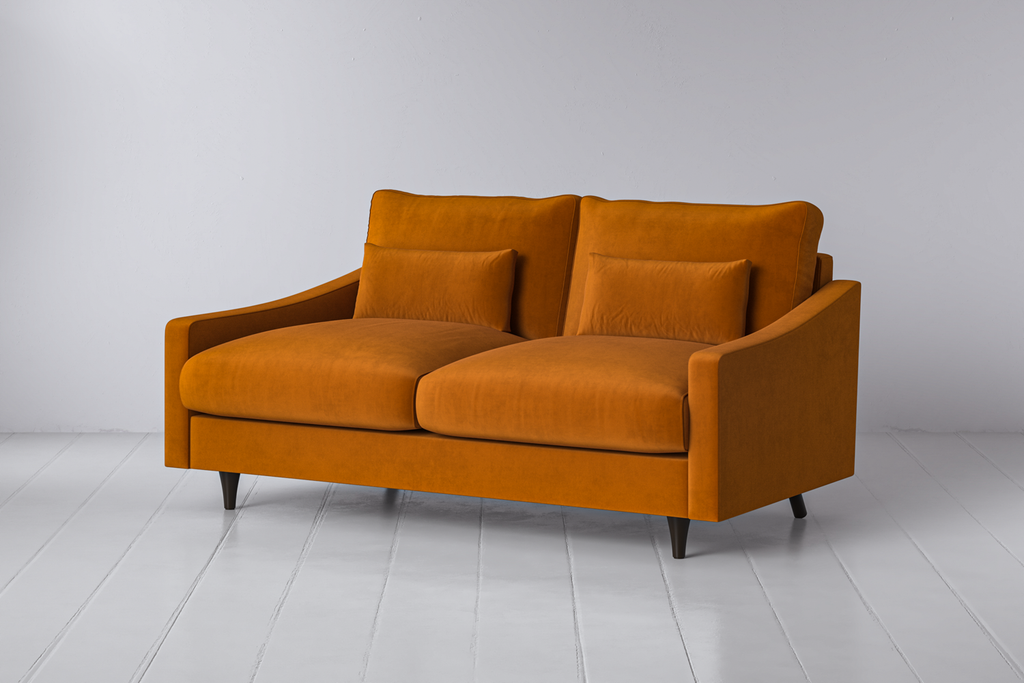 Swyft Model 07 2 Seater Sofa - Made To Order Bronze Eco Velvet