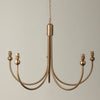 Brushed Brass Curved Arm 5 Light Pendant - Uneeka Lighting - 112152