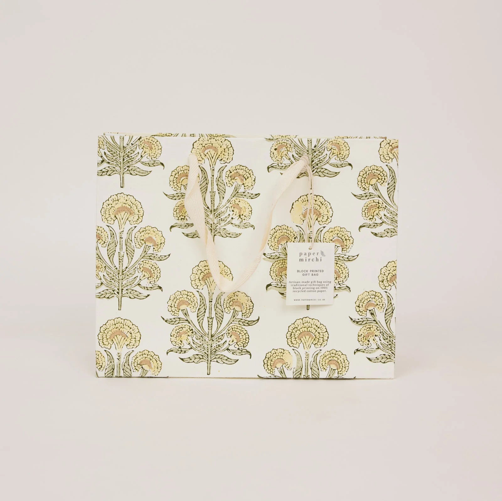 Buttercream Block Print Medium Gift Bag - Aurora - Uneeka