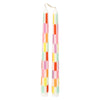 Pack Of 2 Coloured Check Dinner Candle - CSHOP-CNDL-TPR-CHECK - Uneeka