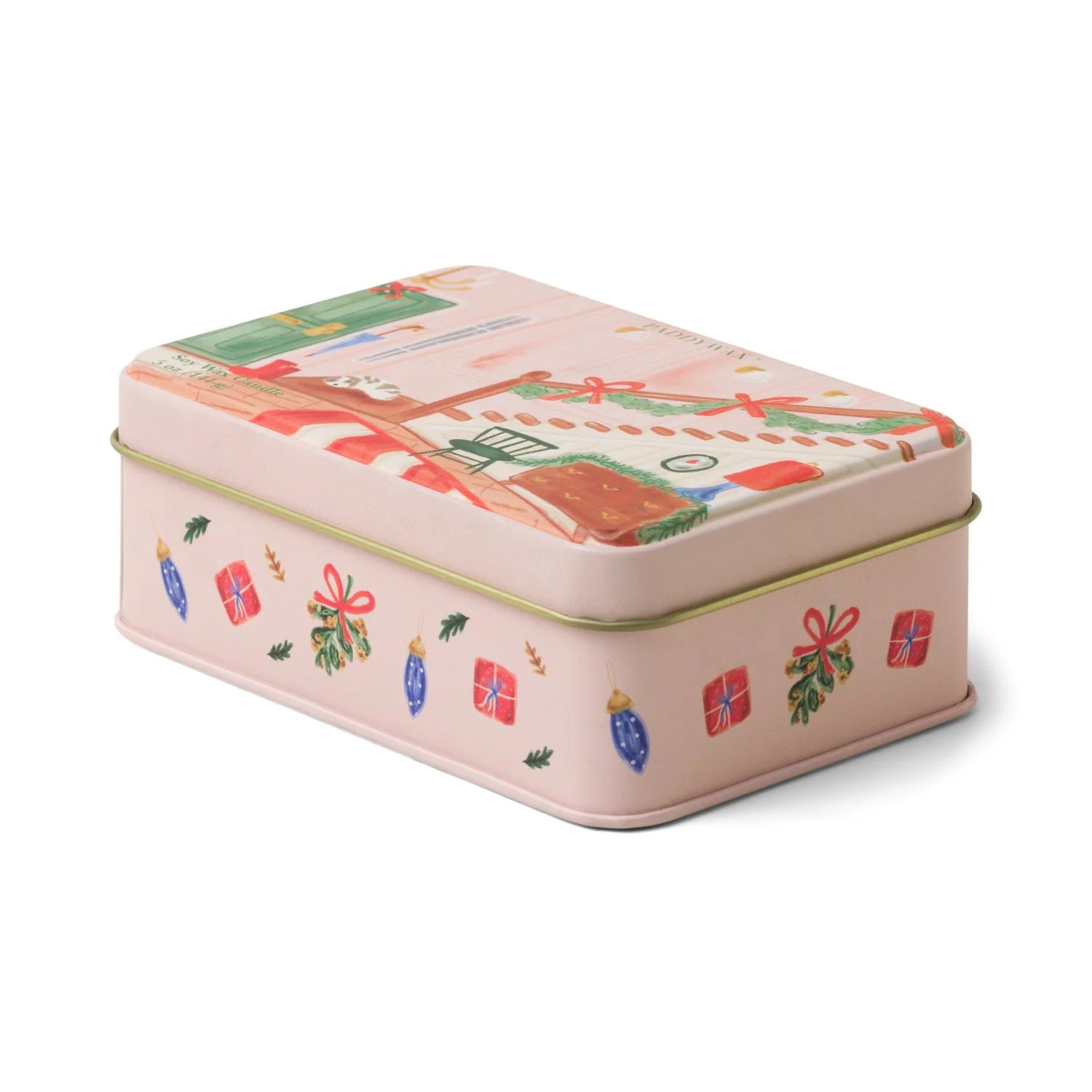 Two Wick Christmas Tin Candle Wassail - CT0502EU - Uneeka