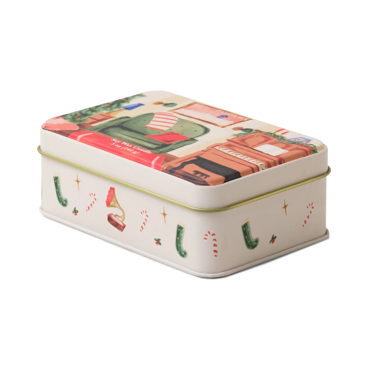 Two Wick Christmas Tin Candle Pomegranate Spruce - CT0505EU - Uneeka