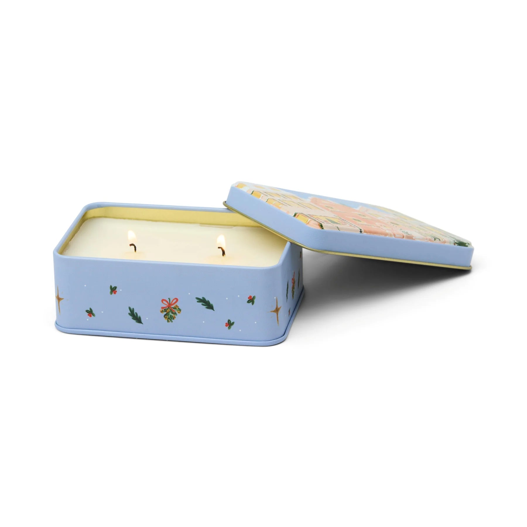Two Wick Christmas Tin Candle Gingerbread & Vanilla - CT0516EU - Uneeka