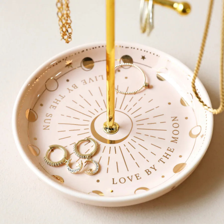 Celestial Jewellery Dish With Gold Stand - 65250 - Uneeka