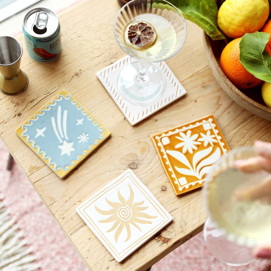 Ceramic Celestial Coaster - 83034 - Uneeka