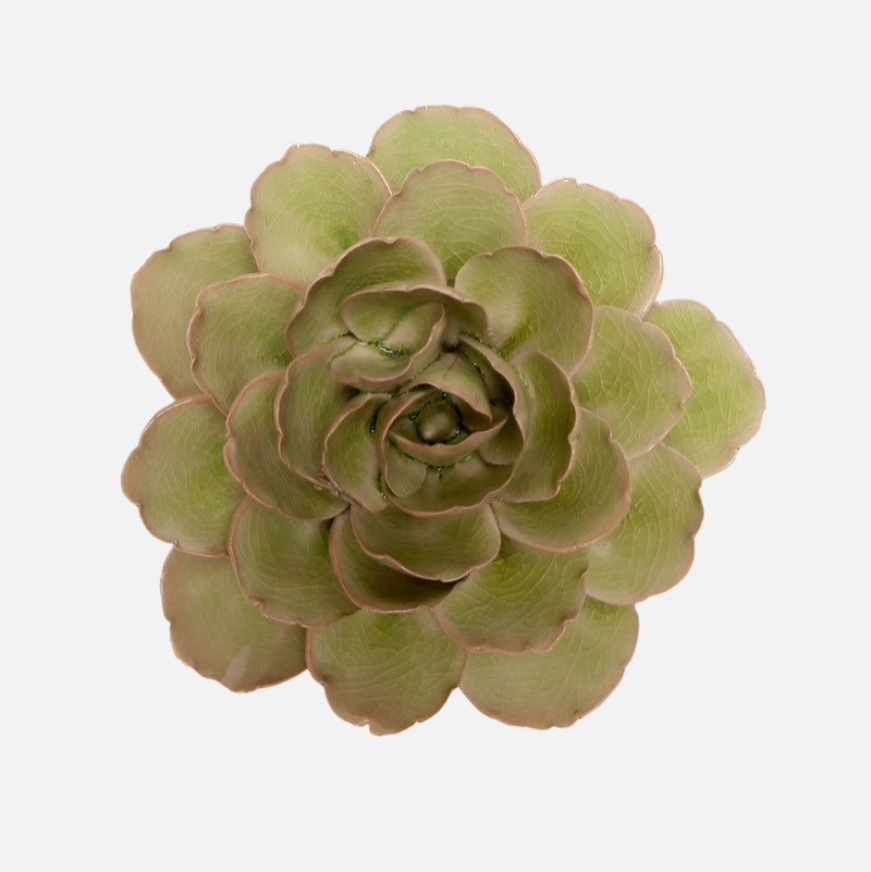 Ceramic Green Peony Flower - FR0012 - Uneeka