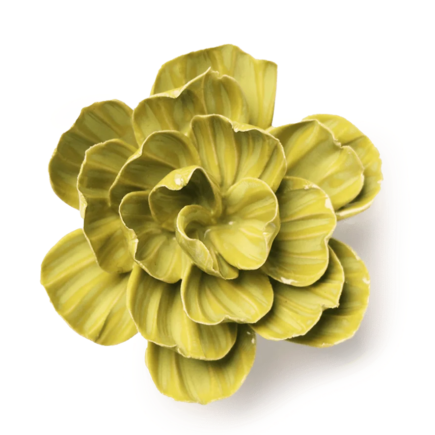 Ceramic Chartreuse Primrose - Uneeka