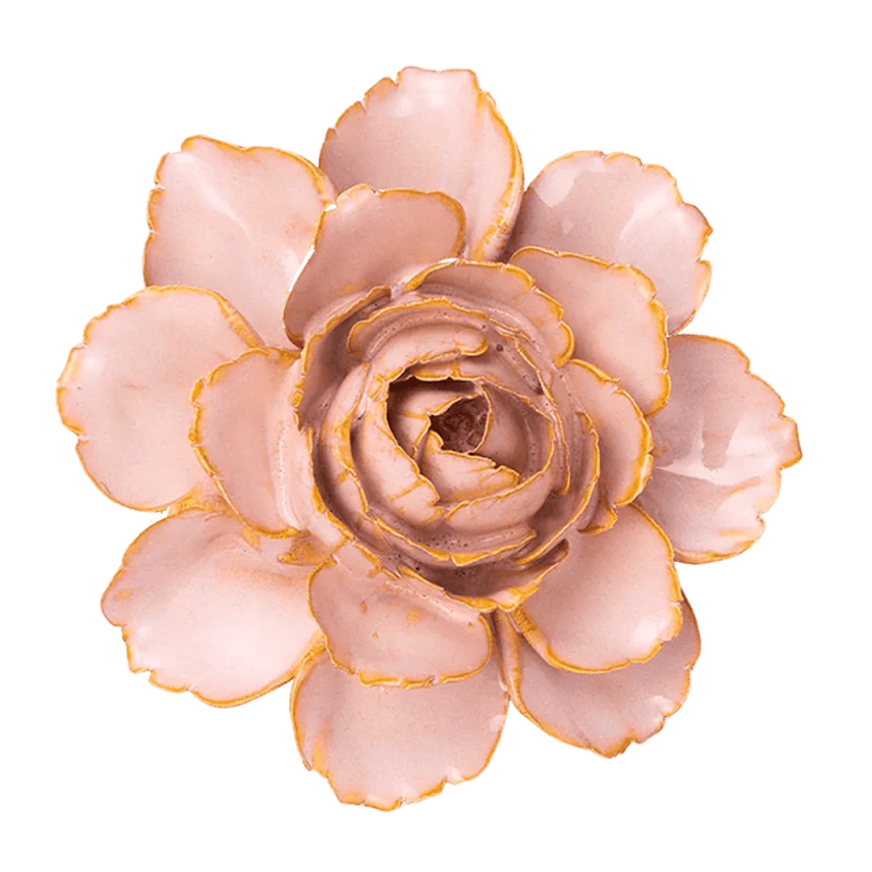 Ceramic Pink Camellia Flower - Uneeka