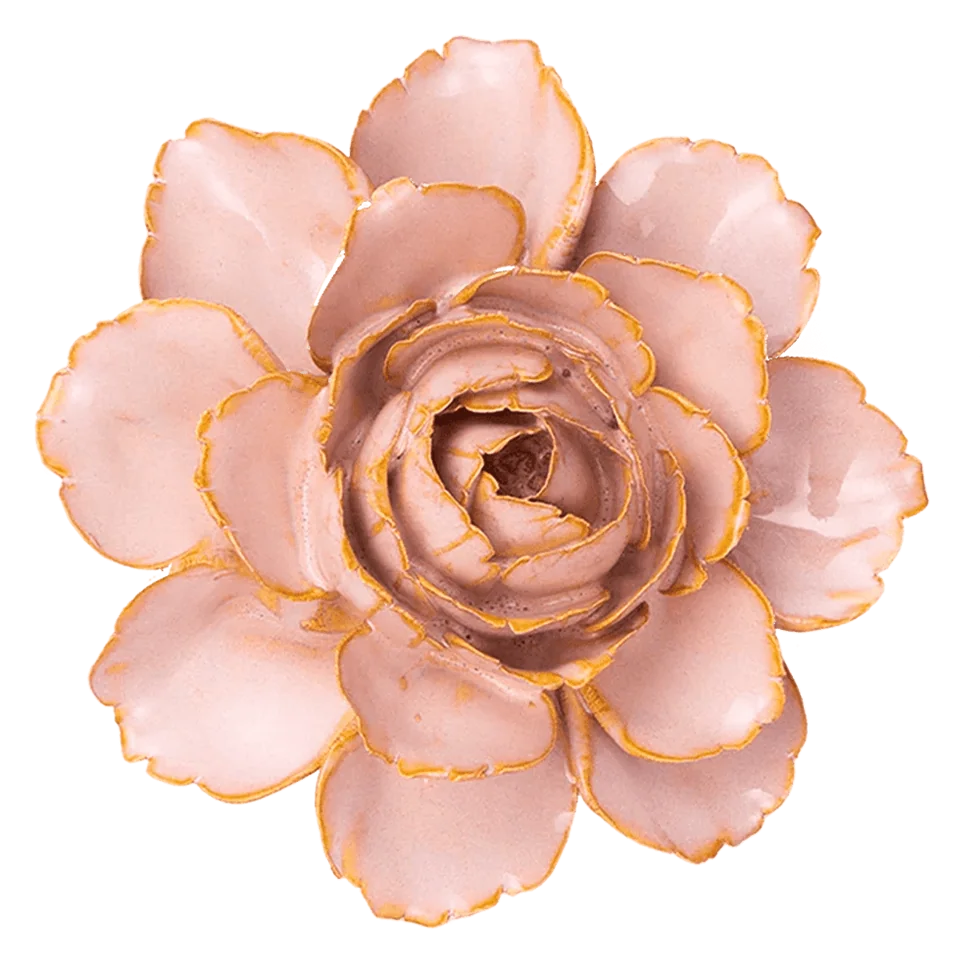 Ceramic Pink Camellia Flower - Uneeka