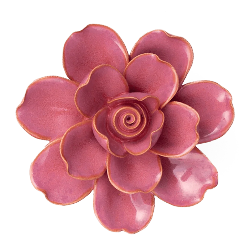 Ceramic Pink Tahitian Gardenia Flower - Uneeka