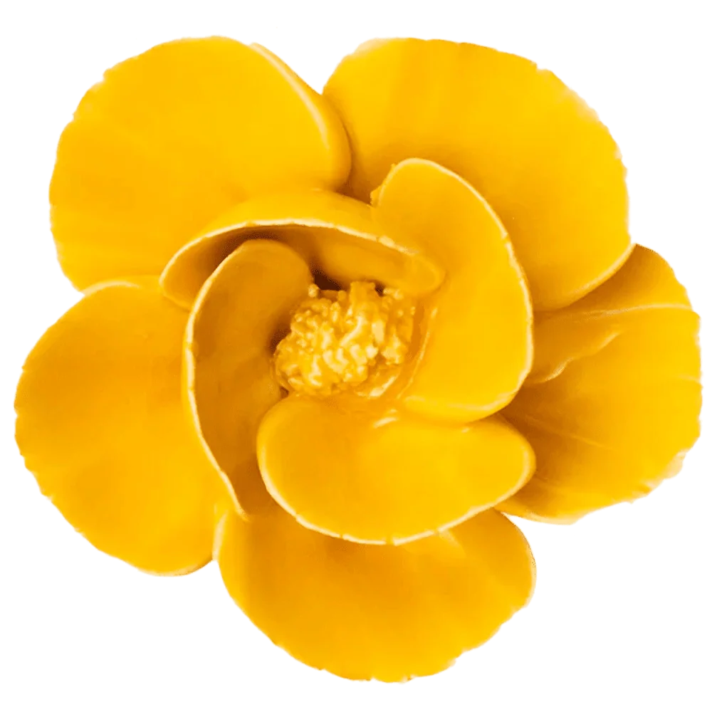Ceramic Yellow Poppy - Uneeka