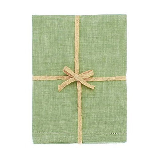 Chambray Cotton Tablecloth olive