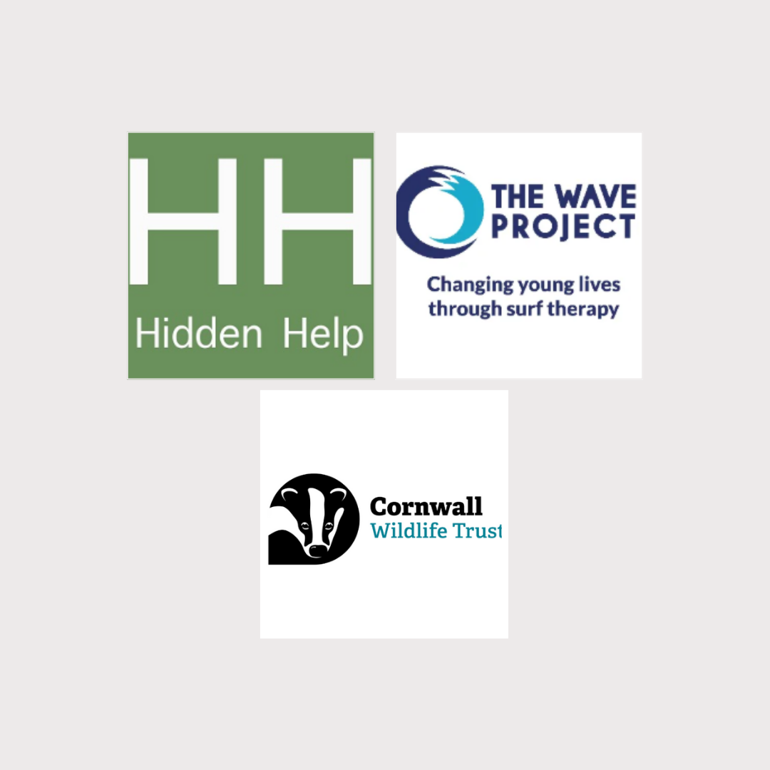 Hidden Help Charity, The Wave Project & Cornwall Wildlife Trust supported by Uneeka Truro 