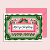 Holly Merry Christmas Christmas Card - NLO-V-CS1 - Uneeka