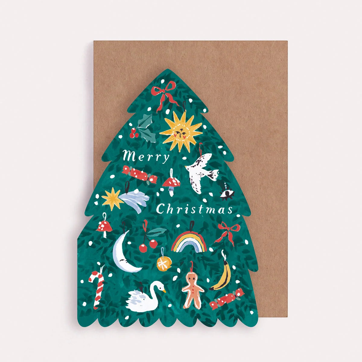 Christmas Tree Festive Card - Uneeka