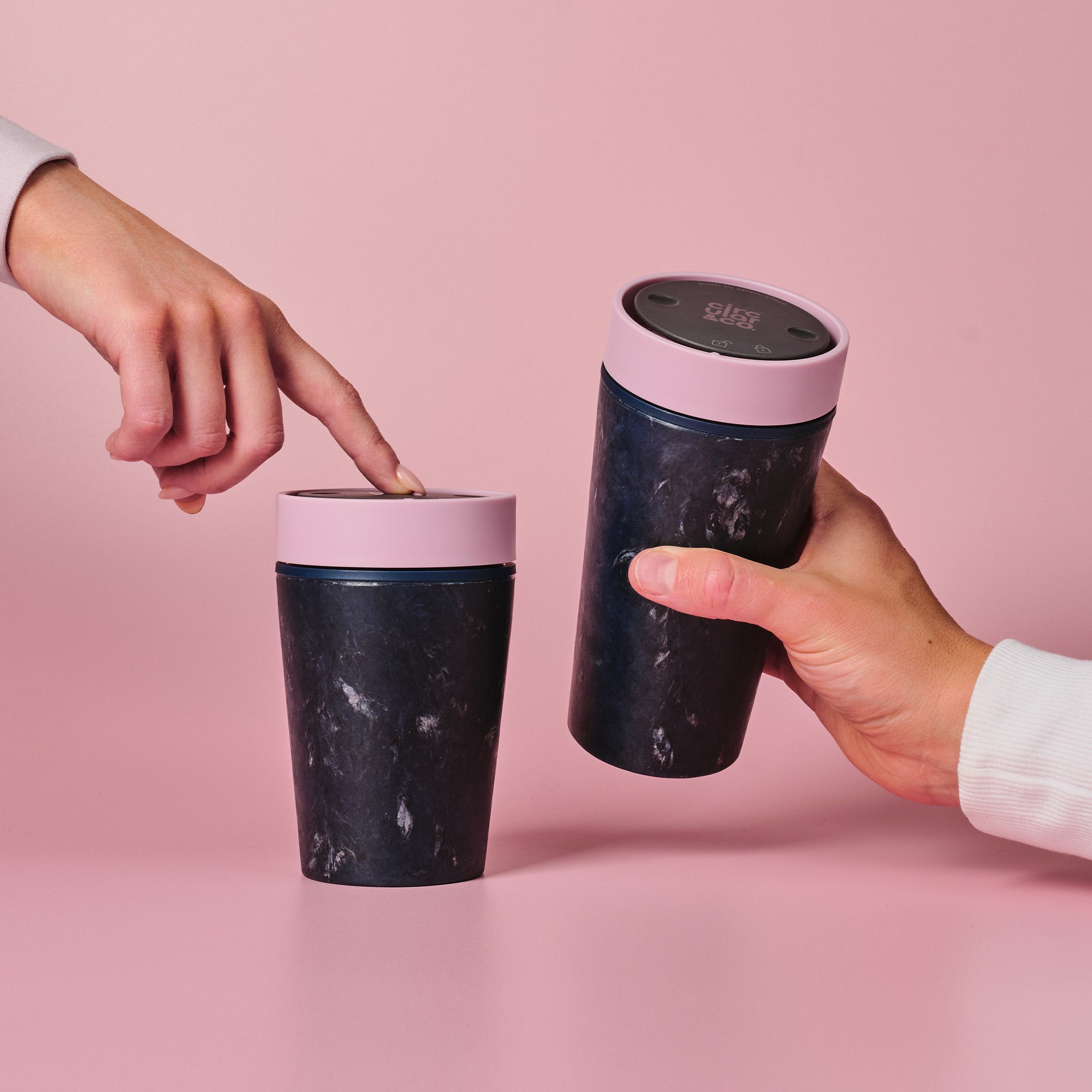 Circular & Co. Reusable Travel Cup 8oz - RFC-12oz-Du-Pink - Uneeka