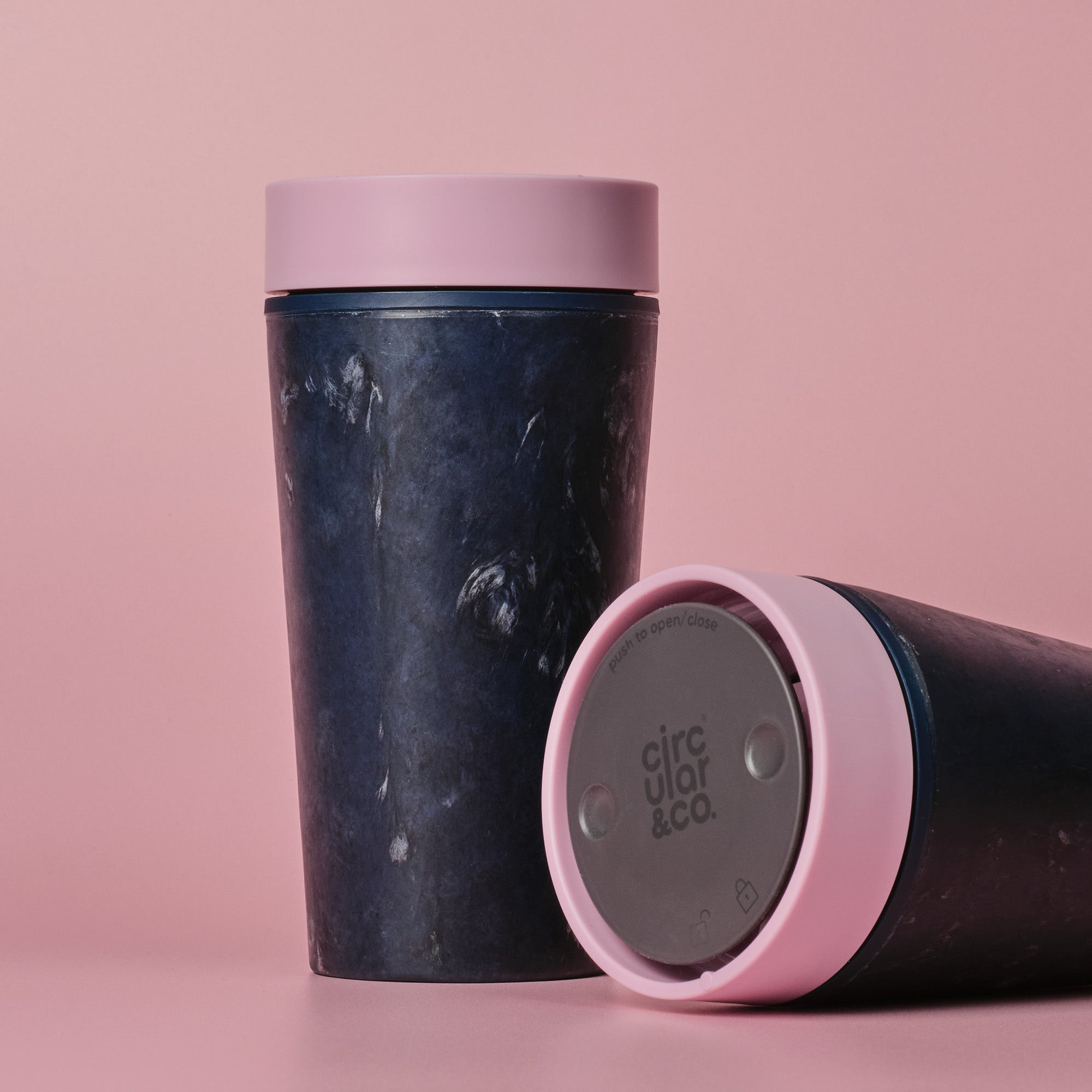 Circular & Co. Reusable Coffee Cup 12oz - RFC-12oz-Du-Pink - Uneeka