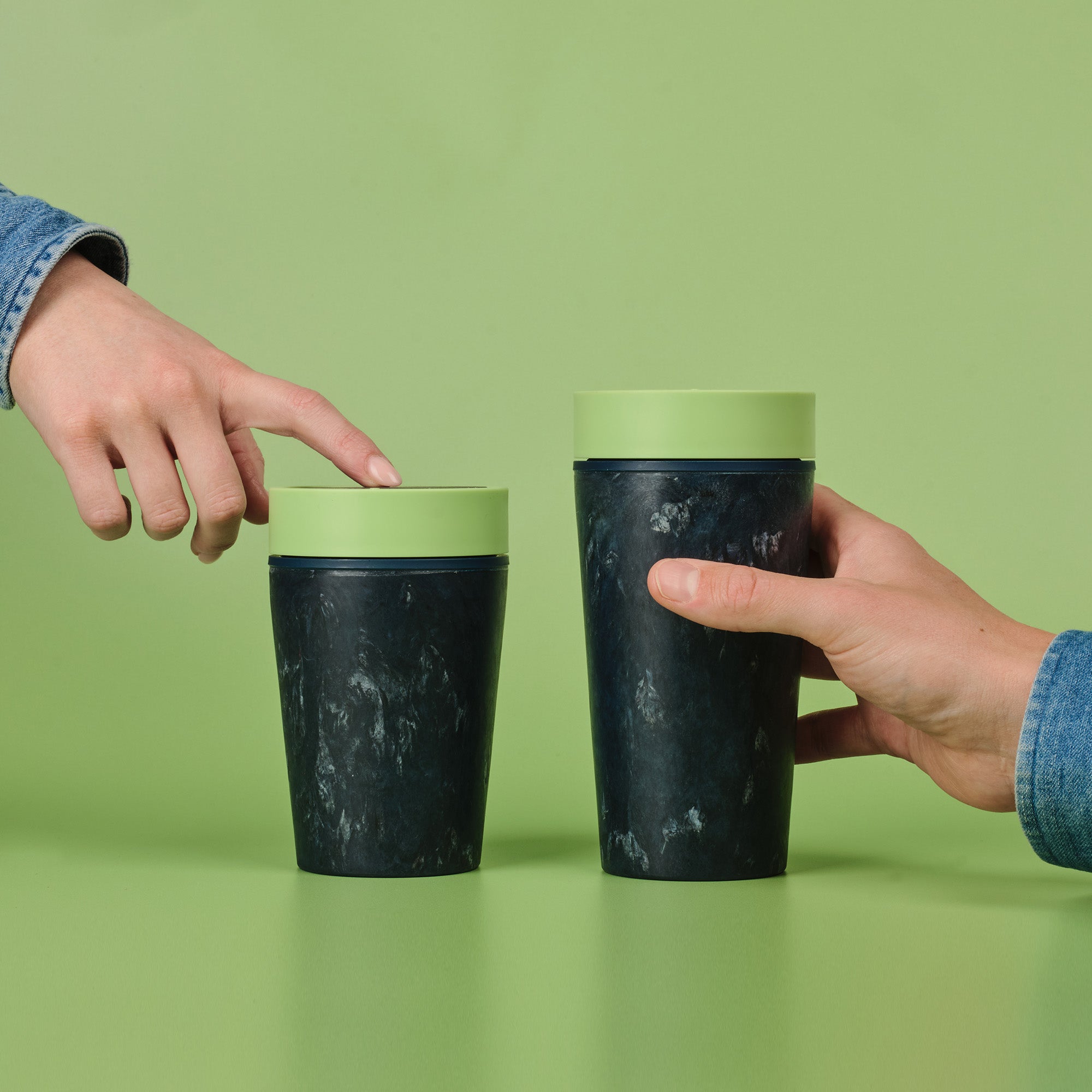 Circular & Co. Reusable Travel Cup 8oz - RFC-12oz-Pi-Green - Uneeka