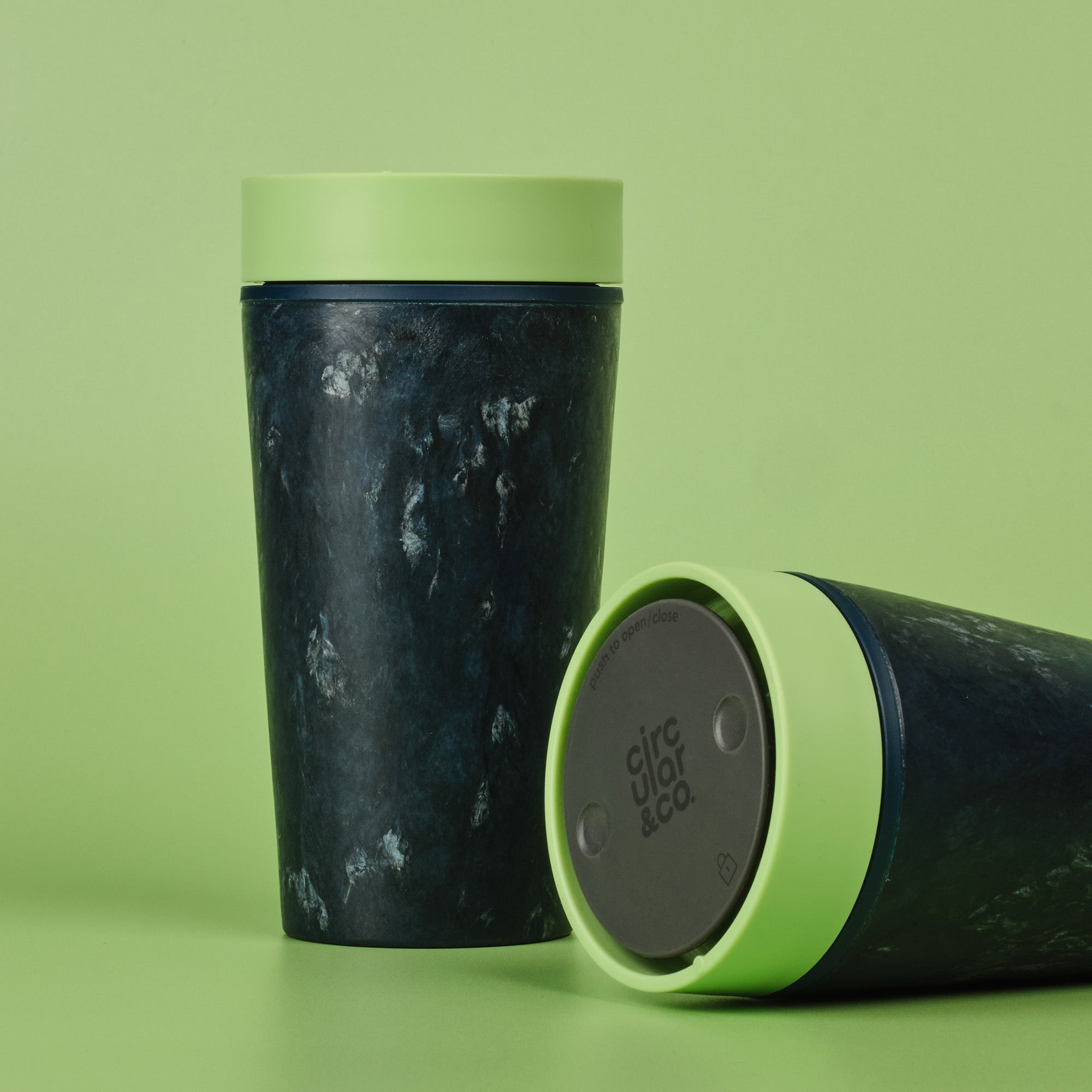 Circular & Co. Reusable Coffee Cup 12oz - RFC-12oz-Pi-Green - Uneeka