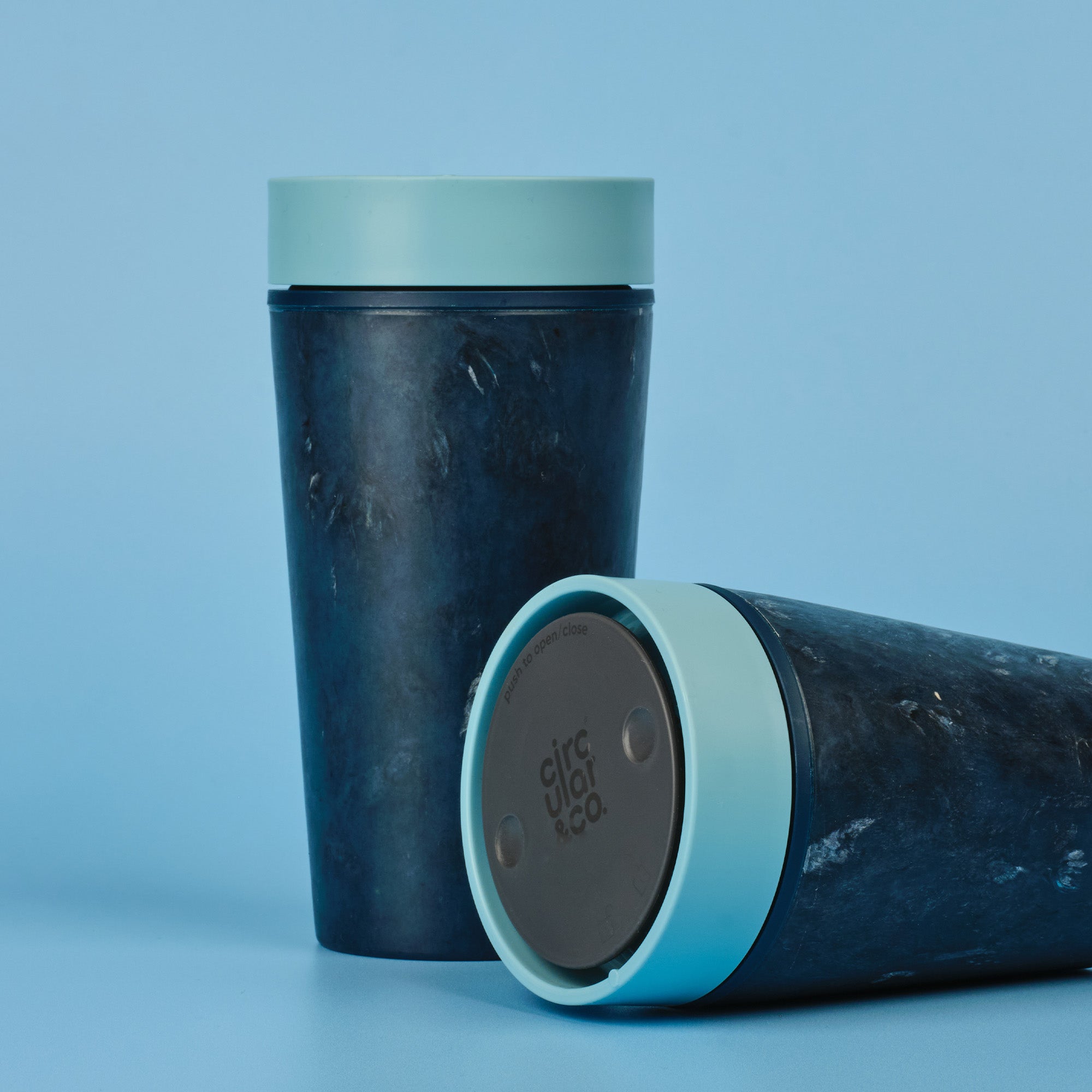 Circular & Co. Reusable Coffee Cup 12oz - RFC-12oz-St-Blue - Uneeka