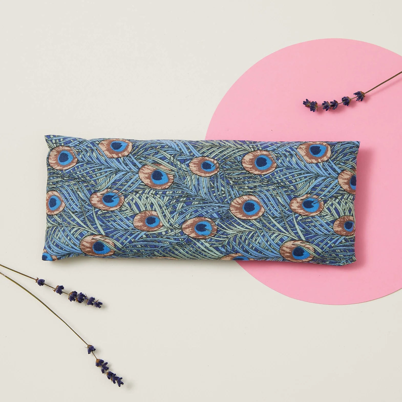 Peacock Feather Design Eye Pillow - Eye Pillow Peacock Feathers - Uneeka