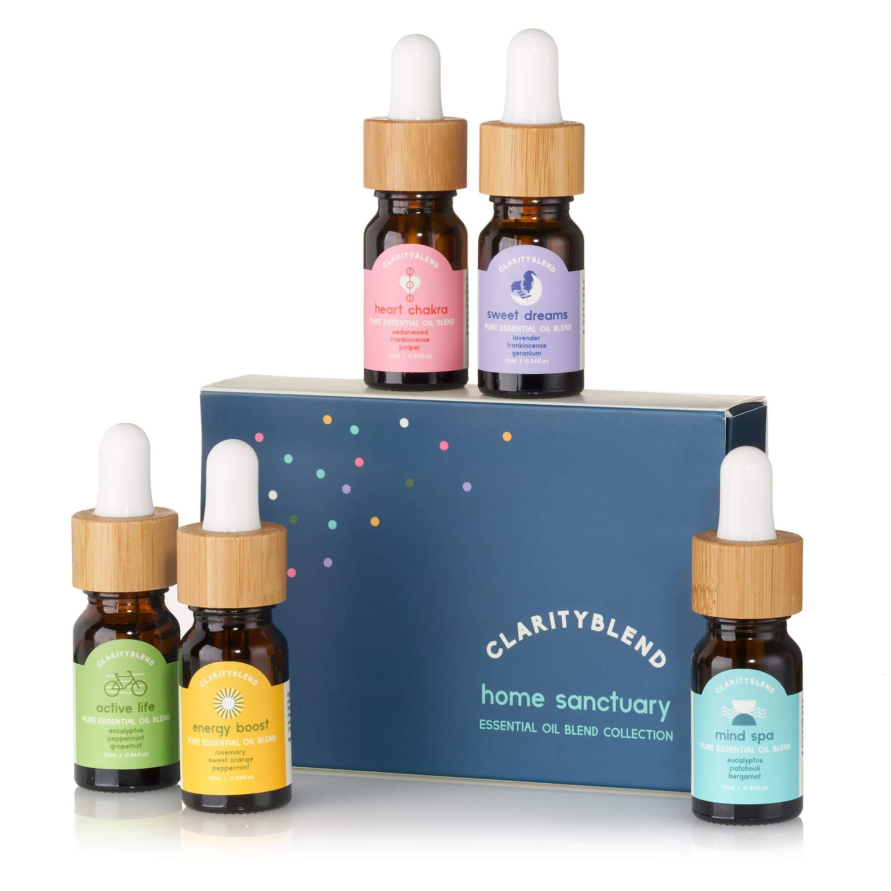 Home Sanctuary Essential Oil Diffuser Blend Set | Uneeka