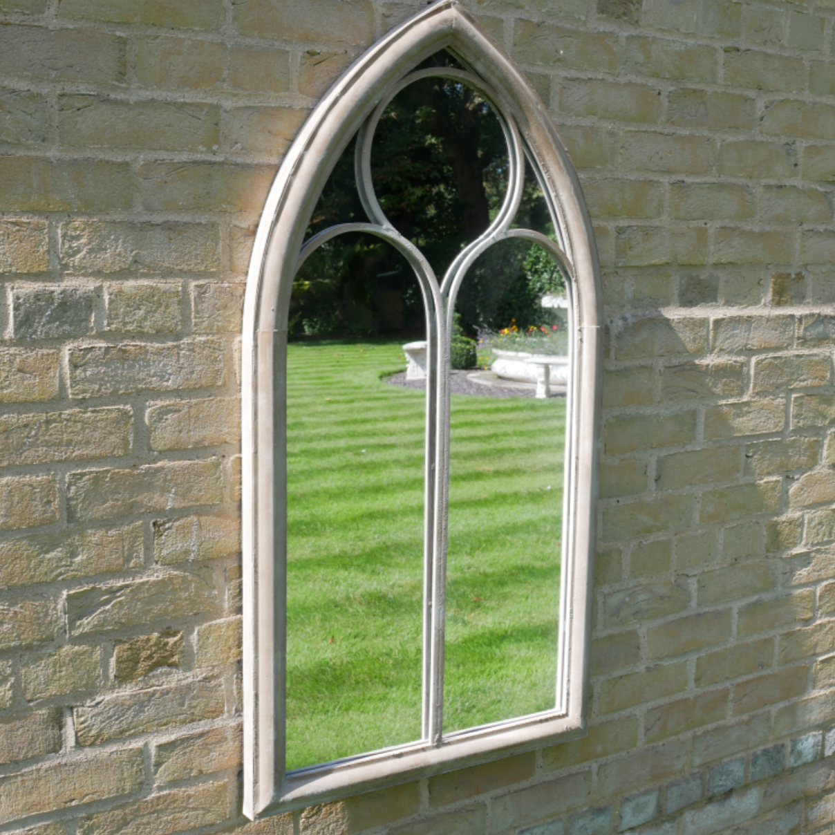 Classic Arched Metal Garden Mirror - 7540 - Uneeka