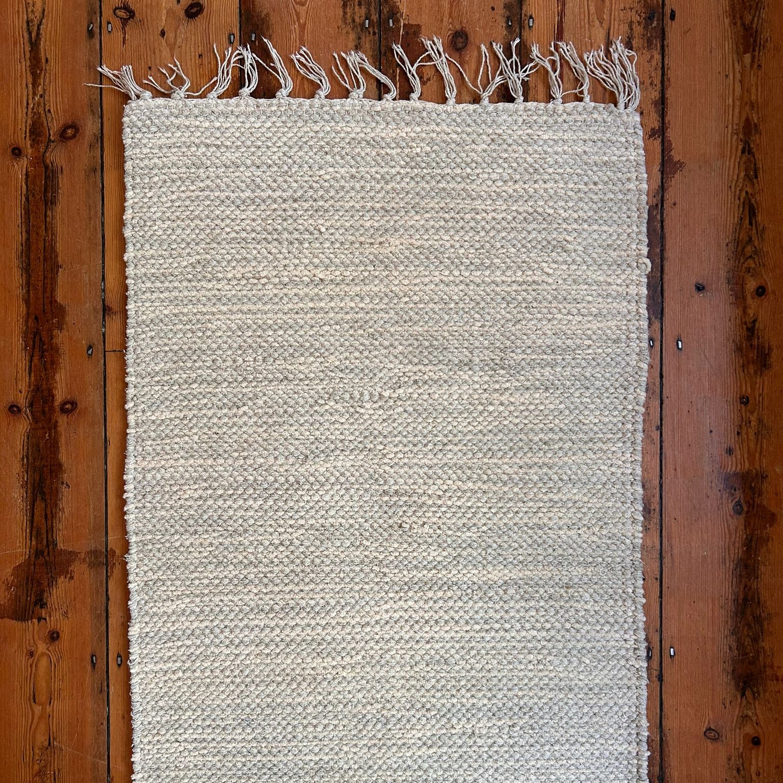 Cloud Cotton & Chenille Light Grey Rug - 2051 - Uneeka