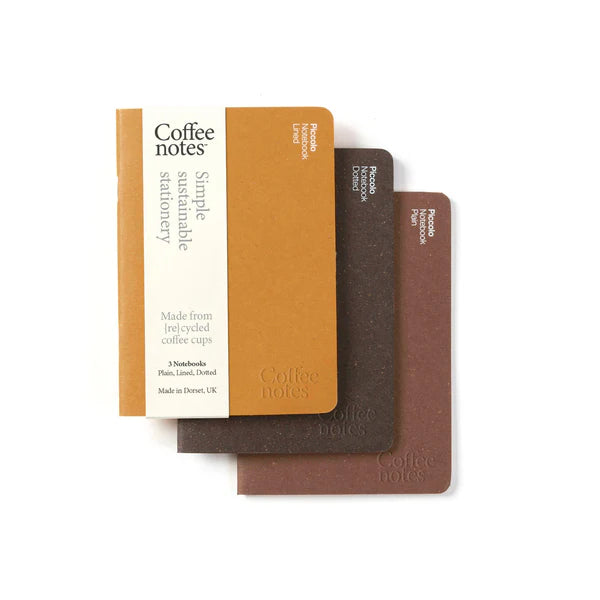 Coffee Notes Repurposed Waste A6 Beer Notebook - NB-3-B-SS-PLD-P - Uneeka