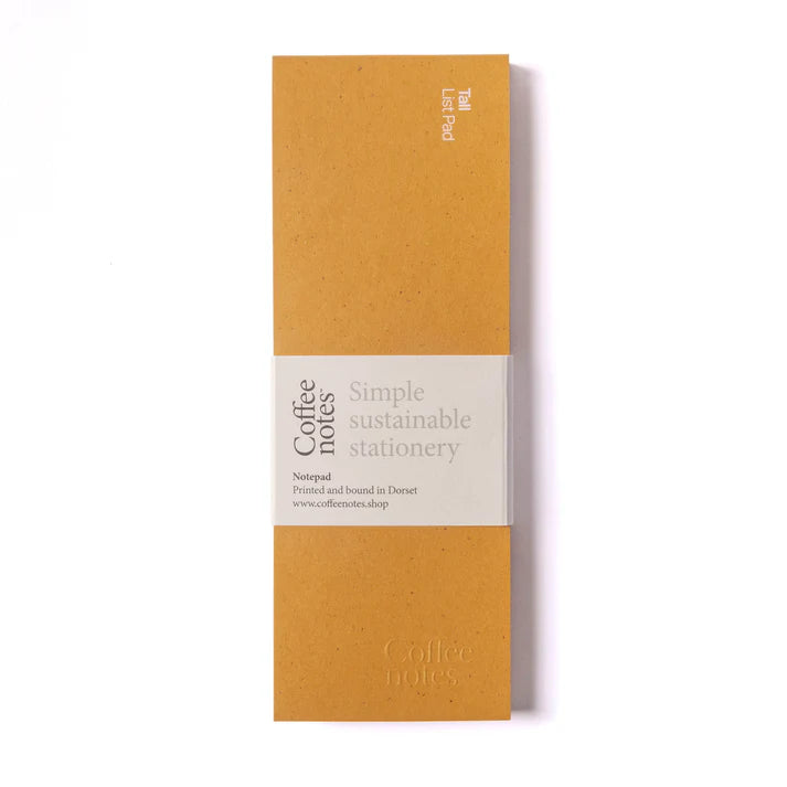 Coffee Notes Repurposed Waste Tearaway Beer List Pad - Pils - Uneeka