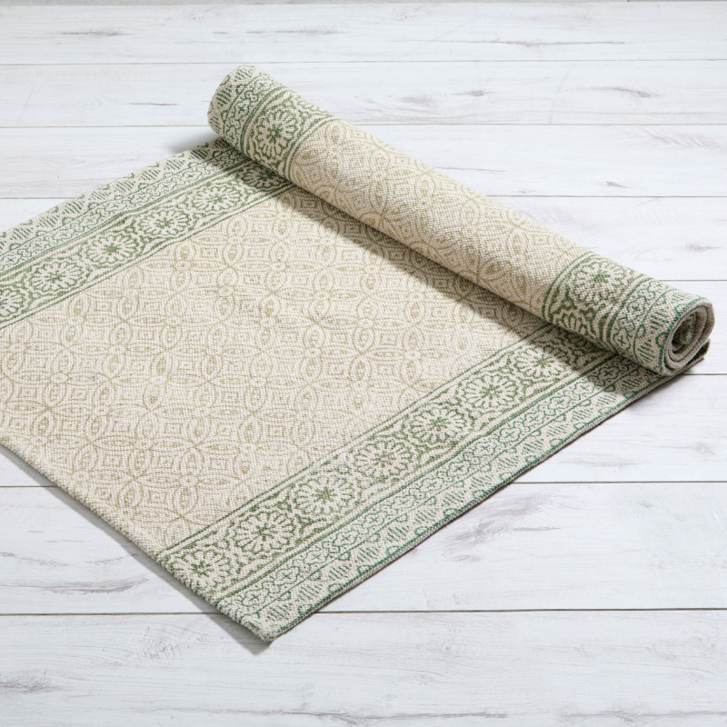 Coloured Printed Border Rug - CTRUGXO - Uneeka