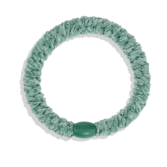 Colourful Velvet Hair Tie - Mint Green - Uneeka