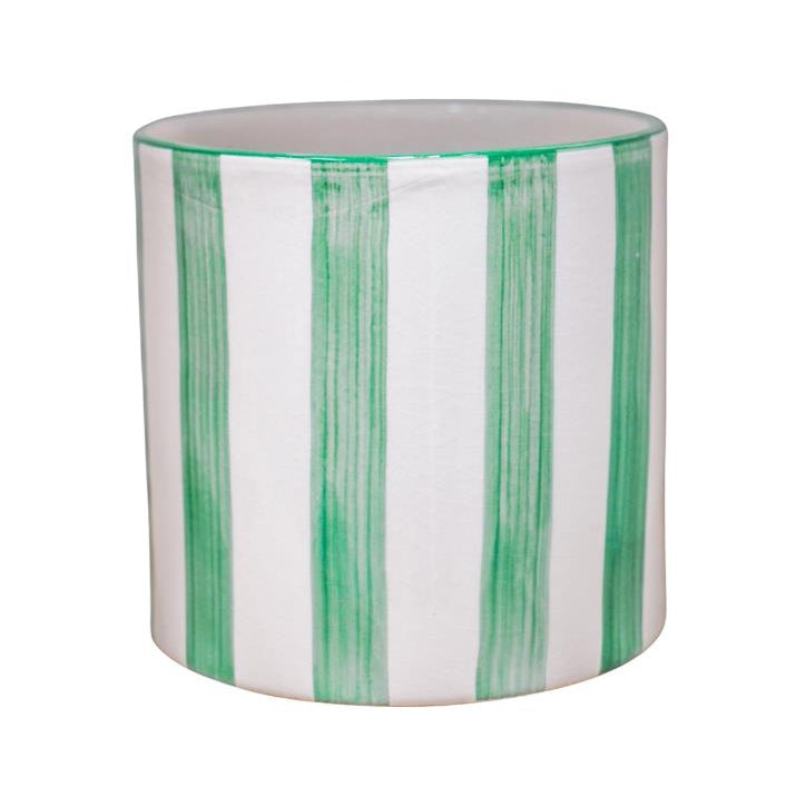 Colourful Painted Striped Plant Pot - PGPS15 - Uneeka