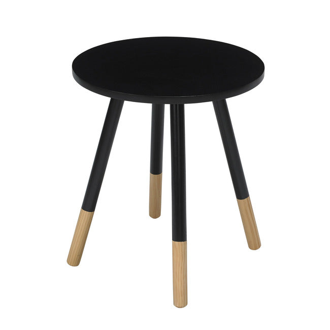 Colton Black Round Side Table