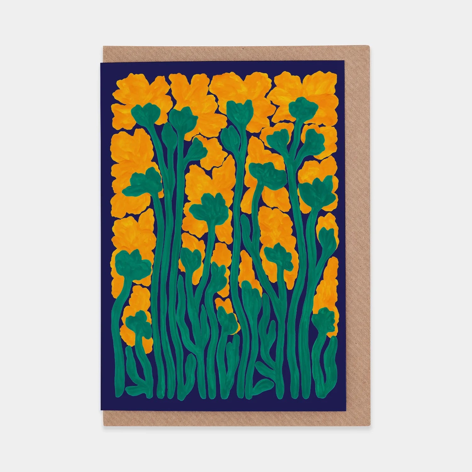 Cornflowers Greetings Art Card - WWF-UK-01 - Uneeka