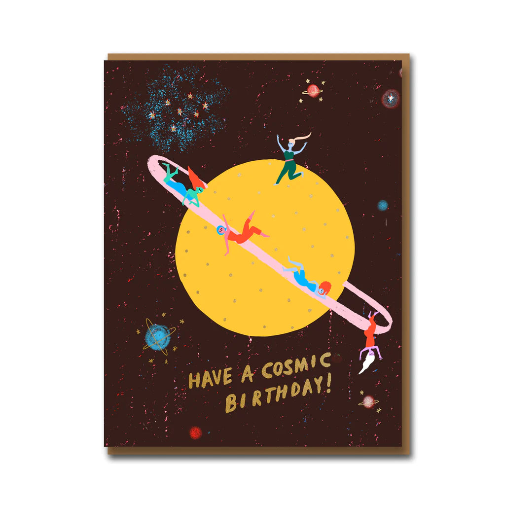 Cosmic Birthday Greetings Card