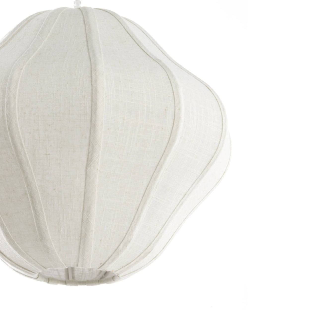 Cream Linen Lantern Pendant - 2987706 - Uneeka Lighting