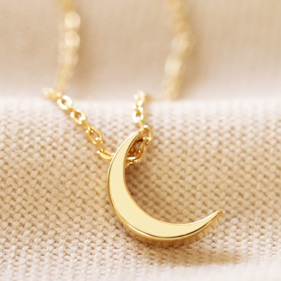 Crescent Moon Necklace - 13130 - Uneeka