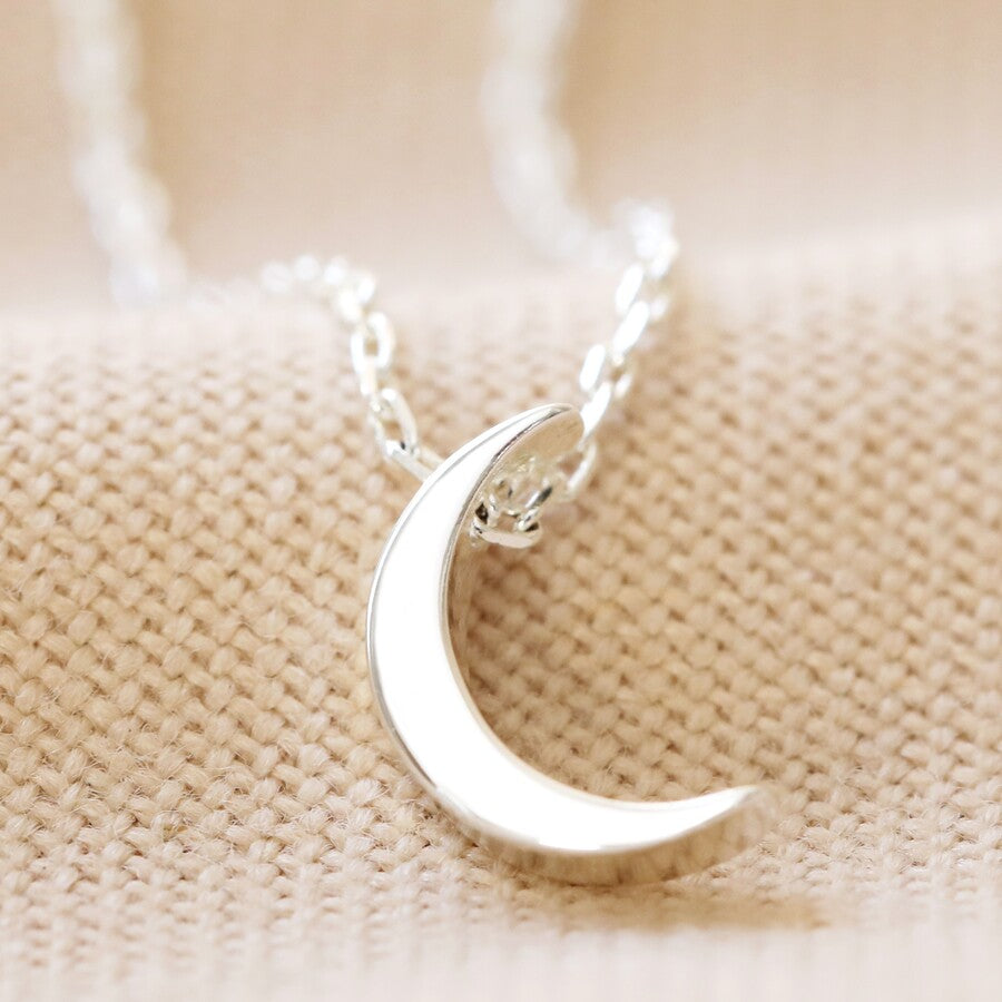 Crescent Moon Necklace - 13124 - Uneeka