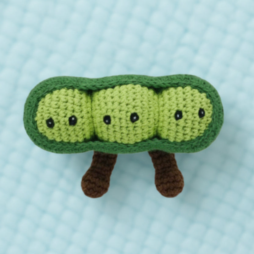 Crochet Organic Cotton Peapod Baby Rattle - BY6108 - Uneeka
