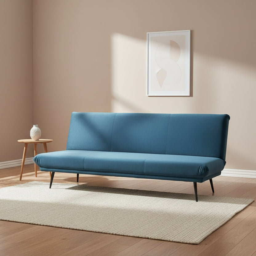 Cyan Blue Sofa Bed - 5056693530619 - Uneeka