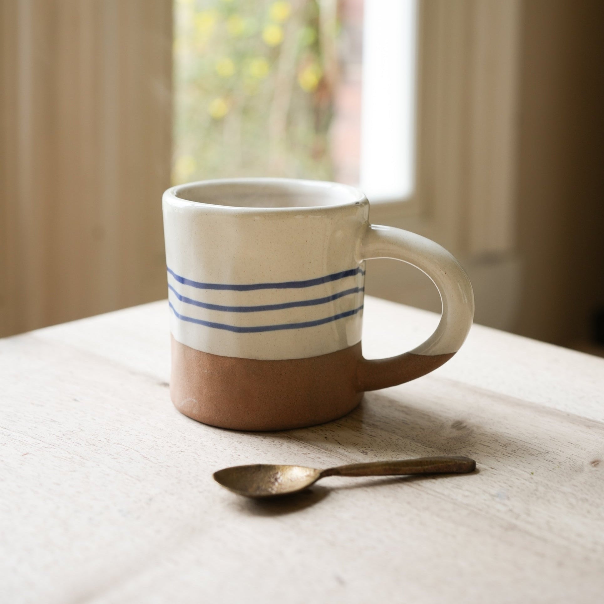 Hand Painted Striped Mug - MWPT227 - Uneeka