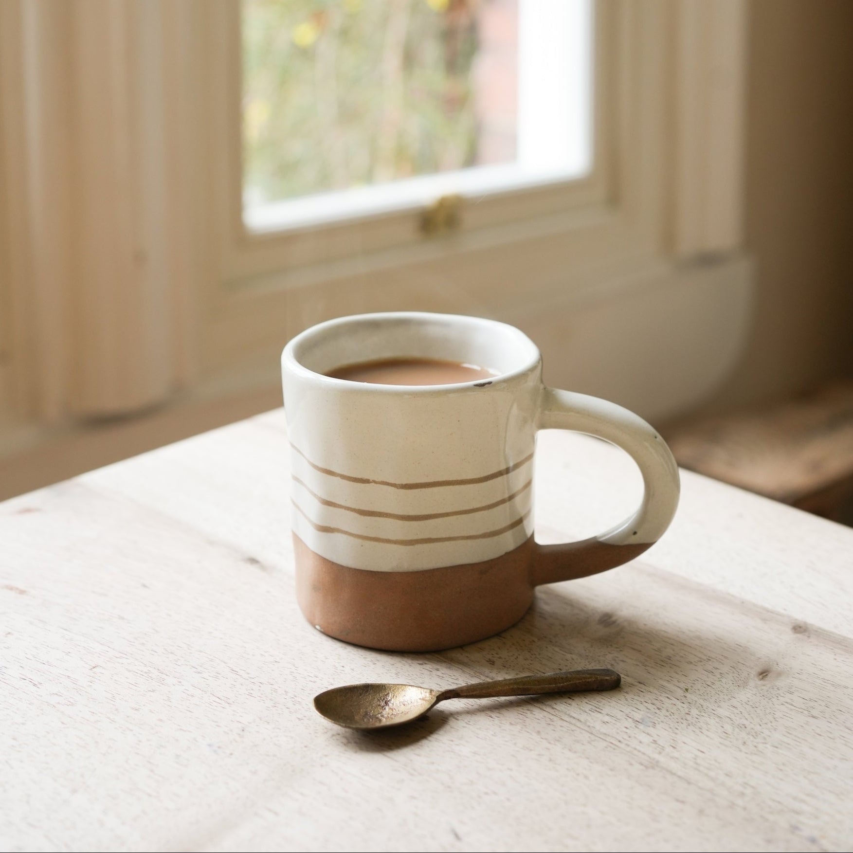 Hand Painted Striped Mug - MWPT226 - Uneeka