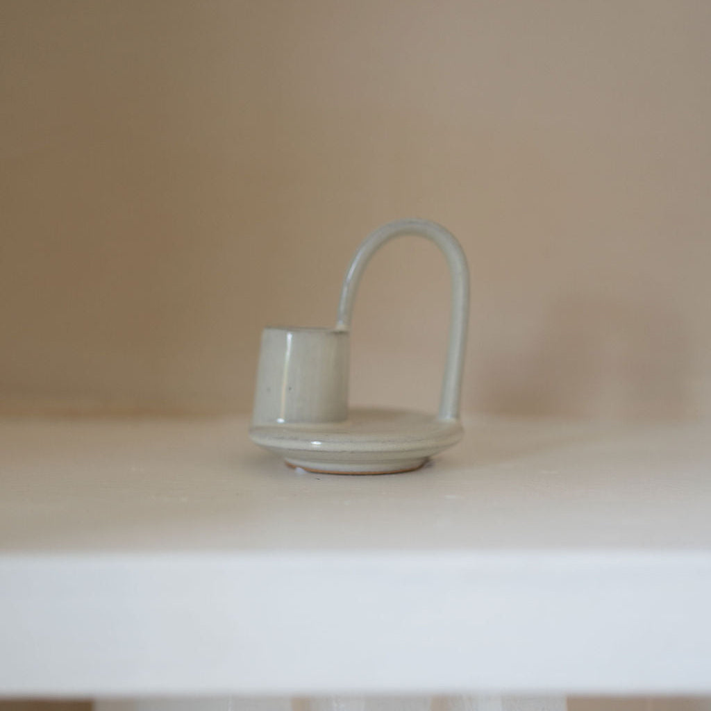 Handcrafted Ceramic Candle Stick Holder - MWPT117 - Uneeka