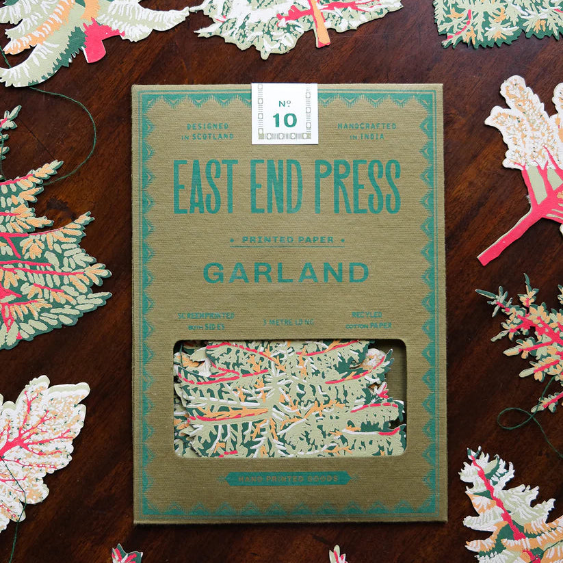 Screen Printed Forest Garland - GAR-FOREST - Uneeka