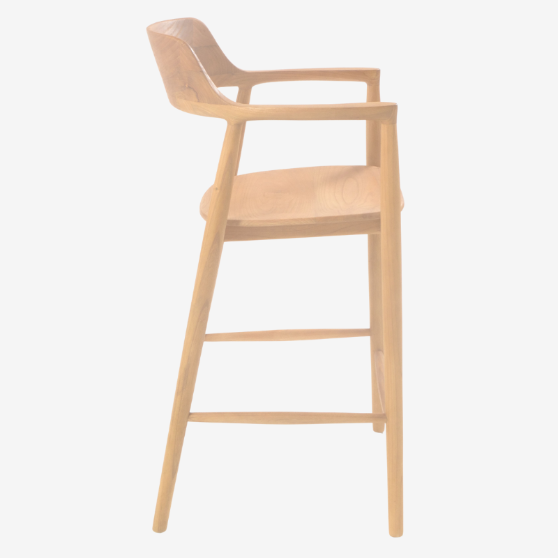 Denmark Round Arm Bar Stool - SH07H - Uneeka